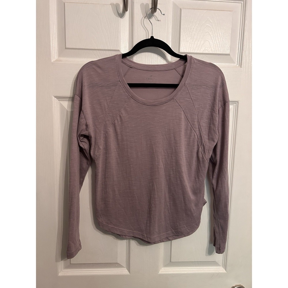 Free Fly Womens Size XSmall XS Purple Long Sleeve Shirt casual